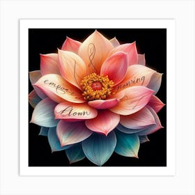 Lotus Flower 1 Art Print