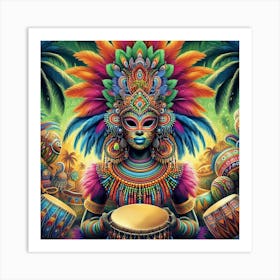 Afro-Caribbean Print Art Art Print