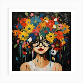 Mrs Flowers Art Print