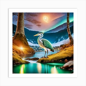 Heron Art Print