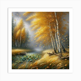 Autumn In The Forest 1 Art Print