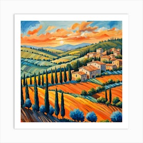 Tuscan Countryside 3 Art Print