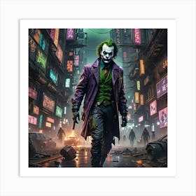 Joker In The City 2 Art Print