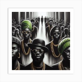 Group Of Black Men Art Print