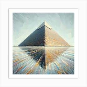 The Great Pyramid Of Giza in Egypt - Paintwork Art Print