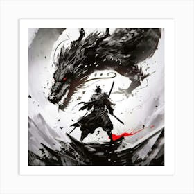 Shadow Of The Dragon 1 Art Print