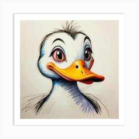 Duck Drawing 25 Art Print