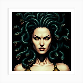 Face of Medusa Art Print