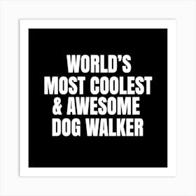 Dog Walker Art Print