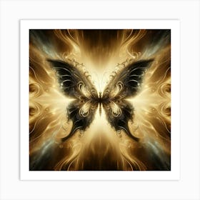 Fractal Butterfly Art Print