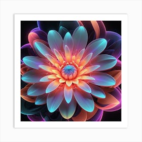 Abstract Flower Art Print