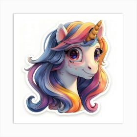 Unicorn Sticker 109 Art Print