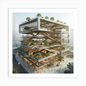 Shanghai'S Green Building Art Print