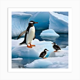 Antarctic Penguins 12 Art Print