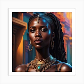 African Woman Art Print