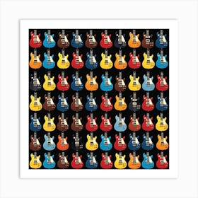 Guitars Art Print