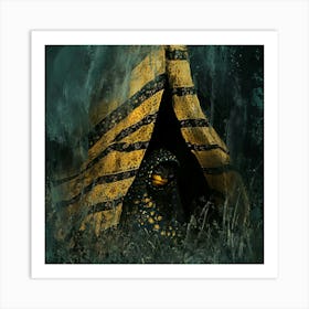 Bee In A Tent Art Print