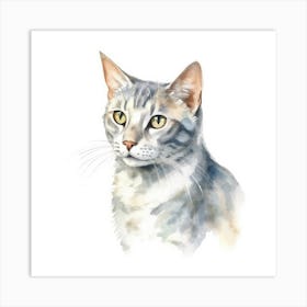 German Rex Cat Portrait Art Print