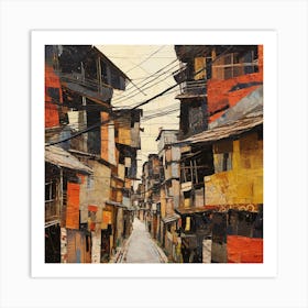 Street In Manila Art Print