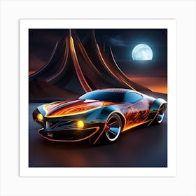 Futuristic Car 5 Art Print