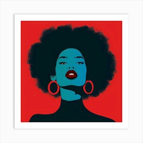 Afro Hair Canvas Print Art Print