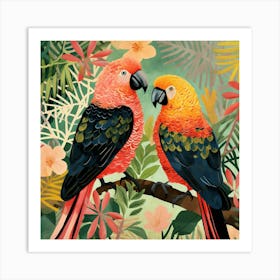 Bird In Nature Parrot 2 Art Print