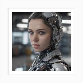 Robot Girl 6 Art Print