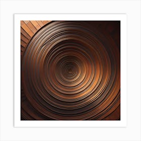 Spirals wood Art Print