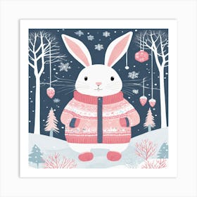 Snow Bunny Art Print