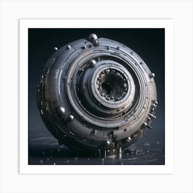 Futuristic Sphere 1 Art Print