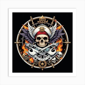 Pirate Skull 1 Art Print