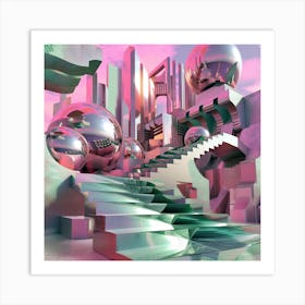 Futuristic Cityscape 9 Art Print