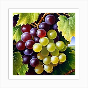 Grapes On The Vine 20 Art Print