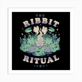 The Ribbit Ritual - Funny Cute Frog Magic Gift 1 Art Print