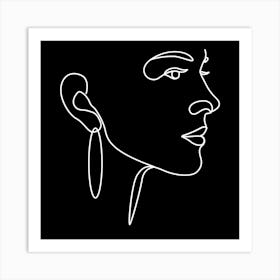 Profile Of A Woman Art Print