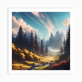 Landscape Painting 83 Art Print