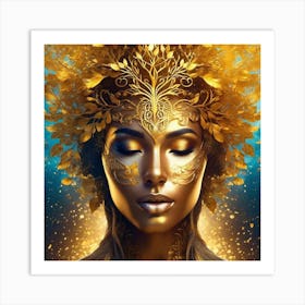 Golden Goddess 1 Art Print