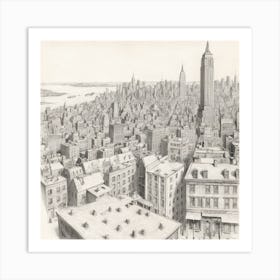 New York City Skyline 2 Art Print