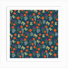 Cactus Fabric Art Print