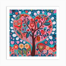 Heart Tree Art Print