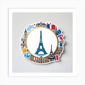 Paris Sticker 1 Art Print