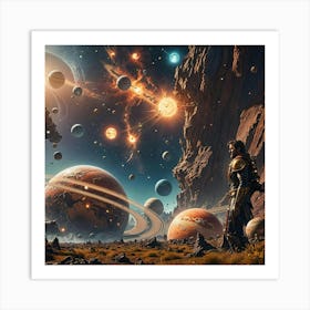 Space Landscape Art Print