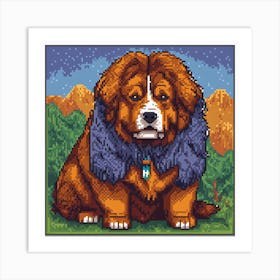 Bernard Dog Art Print