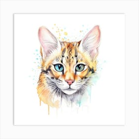 Asian Leopard Cat Portrait 1 Art Print