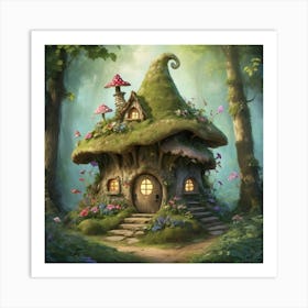 Fairy House In The Forest Art Print 2 Art Print