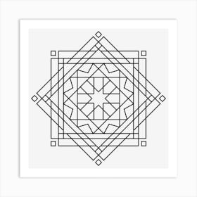 Geometric Mandala 07 Art Print