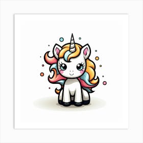 Cute Unicorn 646 Art Print