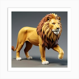 Lion of Savana Art Print