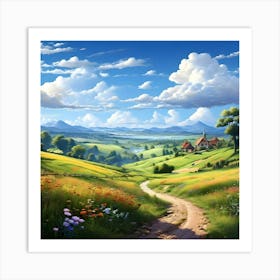 Landscape Wallpaper 1 Art Print