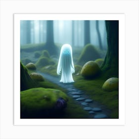 Ghost in the Woods 1 Art Print